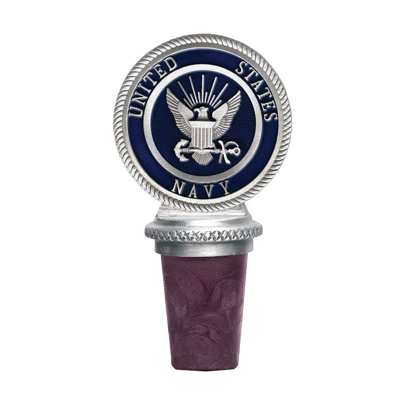 Navy Bottle Stopper