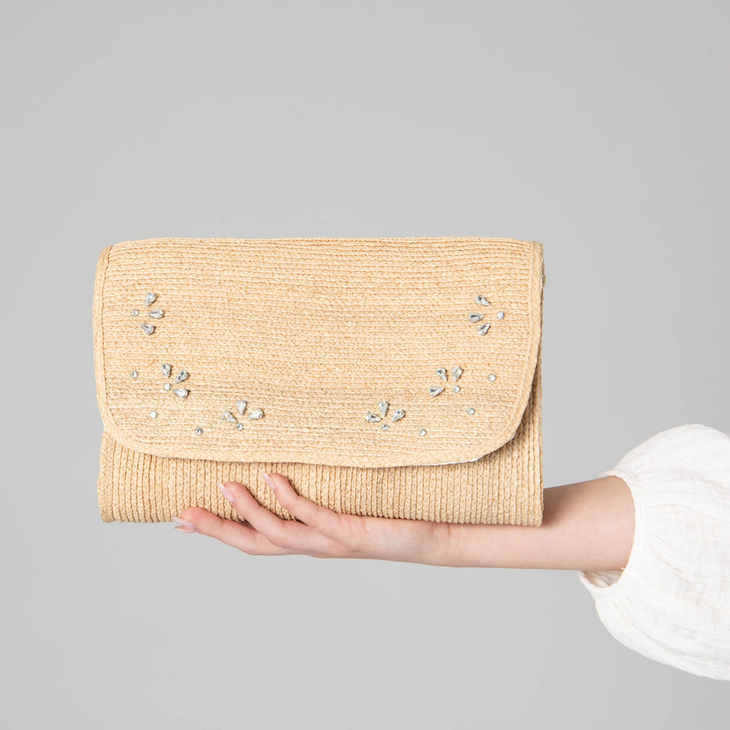 The Glamour Fine Raffia Clutch