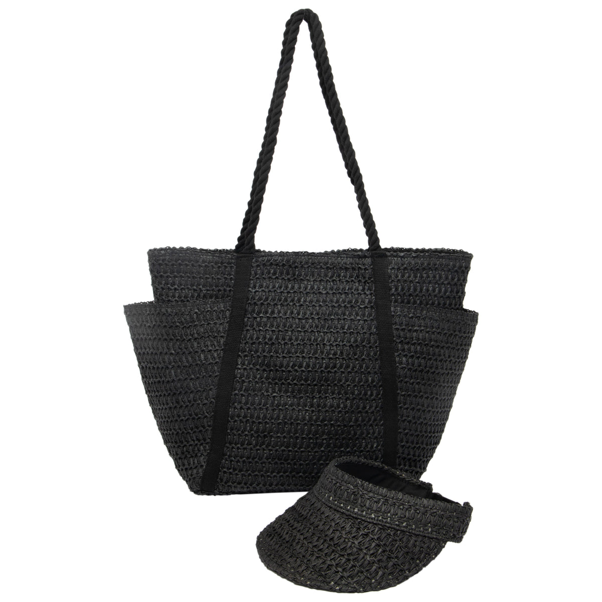 Cruz - Crochet Tote with Matching Visor