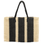 Mercado - Striped Crochet Tote with Matching Pouch