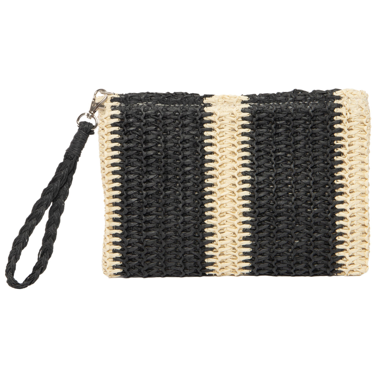 Mercado - Striped Crochet Tote with Matching Pouch