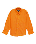 Boys Orange Dress Shirt - Kids Formal Shirt with Spread Collar, Sizes 4-20 | Ferrecci