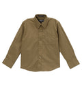 Boys Olive Dress Shirt - Kids Formal Shirt with Spread Collar, Sizes 4-20 | Ferrecci