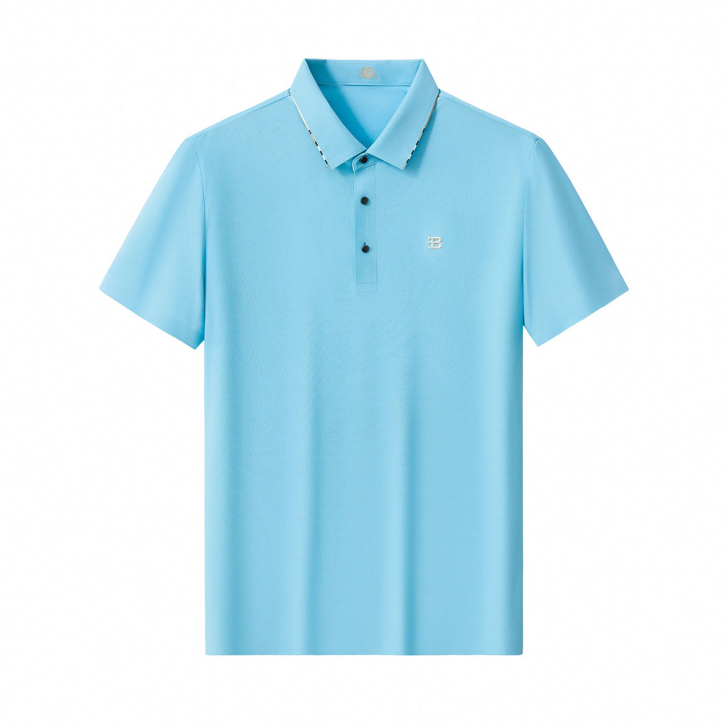El Baron Essential Men's Performance Polo - Baby Blue