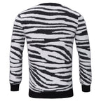 Barocco Wild Ride Men's Crew Neck Sweater - White/Black