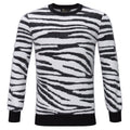 Barocco Wild Ride Men's Crew Neck Sweater - White/Black