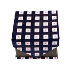 Men's Purple Boxy Geometric Pattern Design 4-pc Necktie Box Set