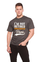 I'm not Retired Men's Bamboo Viscose/Organic Cotton Short Sleeve Graphic T-Shirt