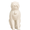 Chinese Porcelain Pug Dog A (One of a Pair)