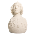 Helmet-clad man and chest harness with relief