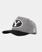 BYU Y Grey/Black Houndstooth Fade Hat