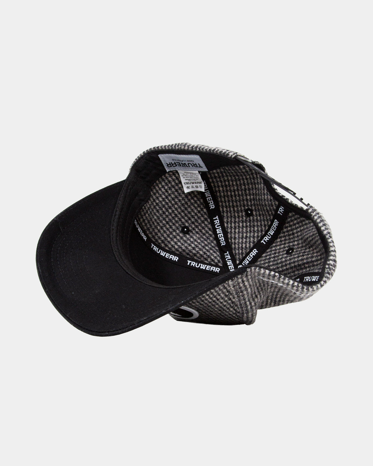BYU Y Grey/Black Houndstooth Fade Hat
