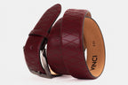 The Adler Burgundy Leather Belt