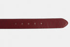 The Adler Burgundy Leather Belt