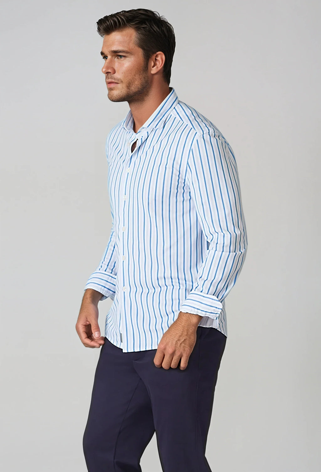 Barrett Stripe Long Sleeve Tech Shirt
