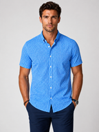 Bastille Check Short Sleeve Tech Shirt