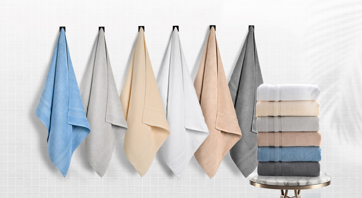 Kathy Ireland 4-8 Piece Zero Twist Cotton Plush Bath Towel Set