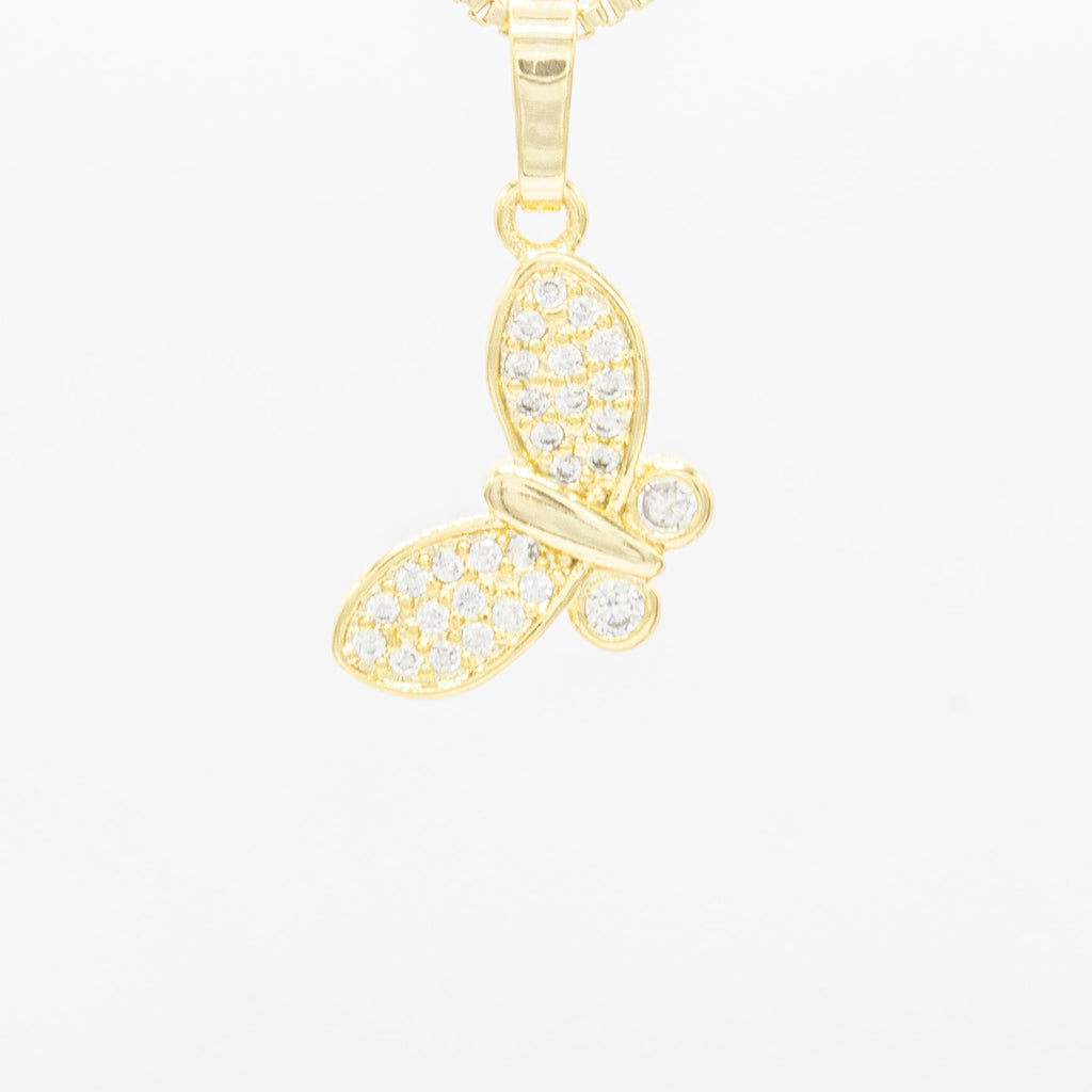 Butterfly 1 Cubic Zirconia Pendant 14K Gold Filled Women Jewelry
