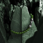 Spiritual Bead Set 8mm - Green & Black Onyx