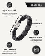 Shungite EMF Protection Bracelet - Havana
