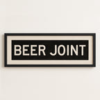 Framed Beer Joint Bus Scroll Sign