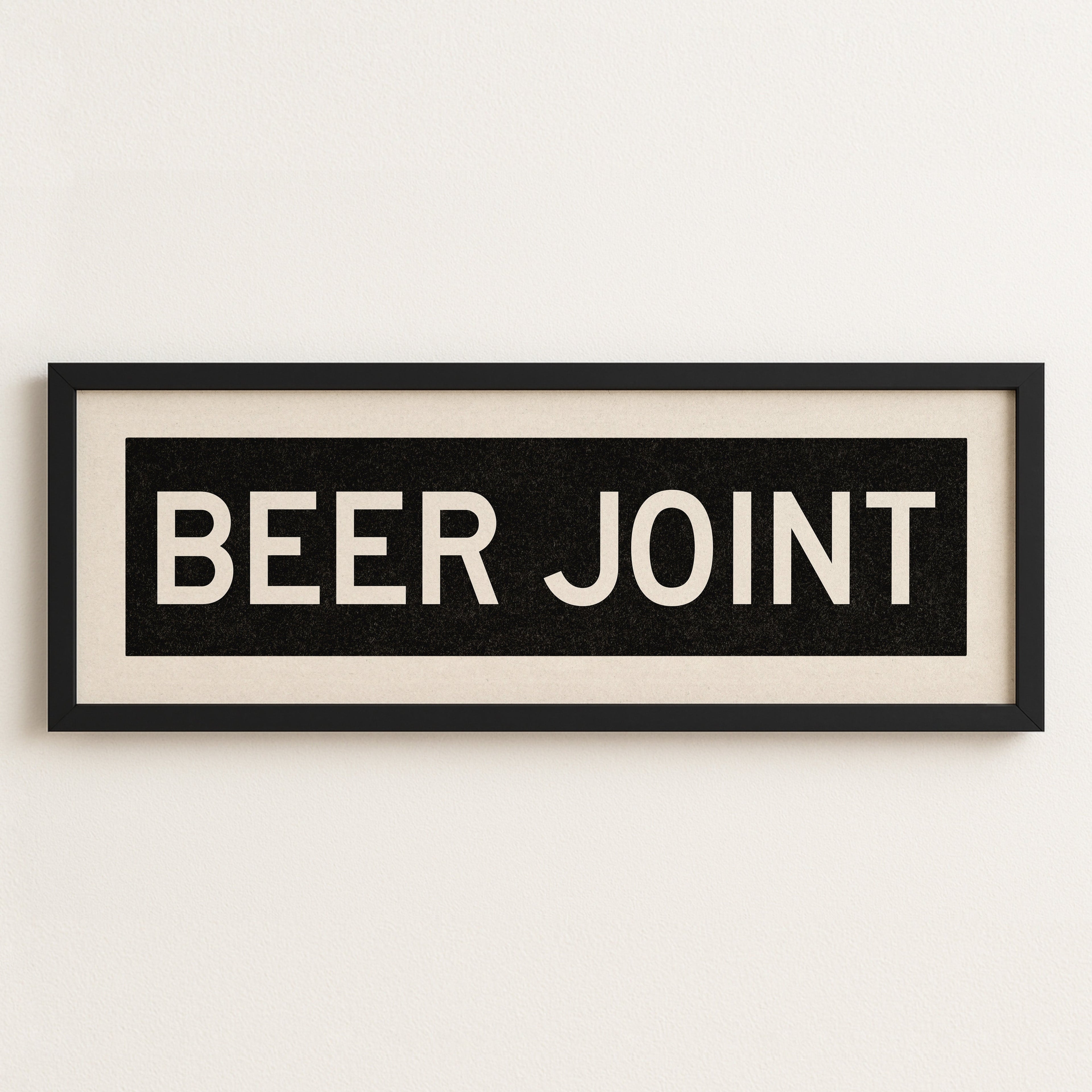 Framed Beer Joint Bus Scroll Sign