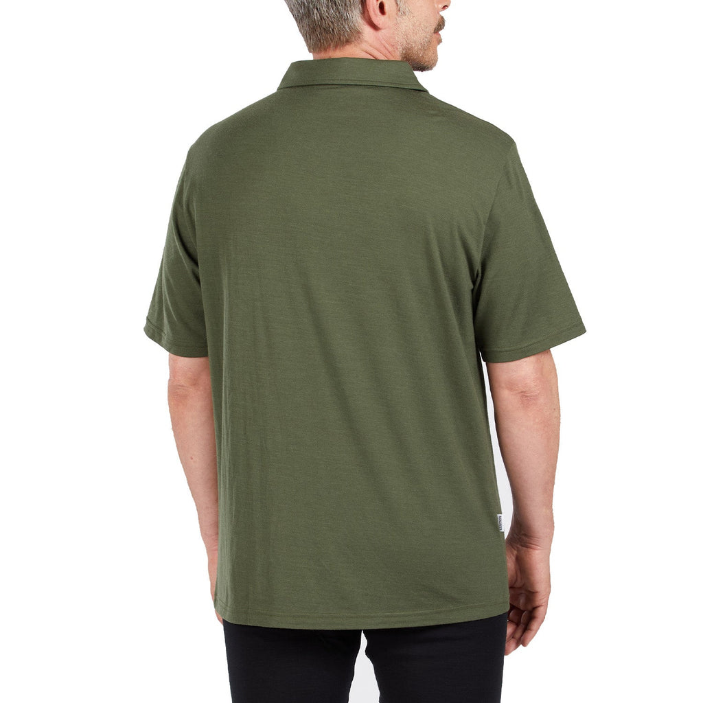 Microweight Men's Wool Polo -  Woolverino