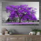 Big Purple Tree Wall Art Canvas Print