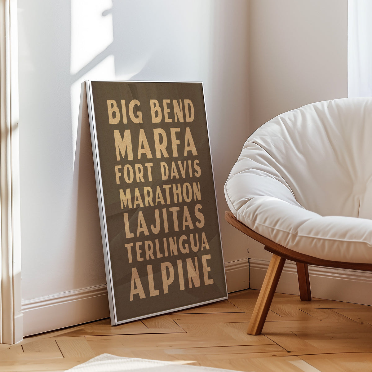 Big Bend West Texas Subway Scroll Art Print