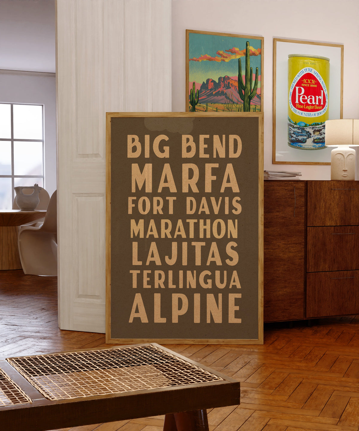 Big Bend West Texas Subway Scroll Art Print
