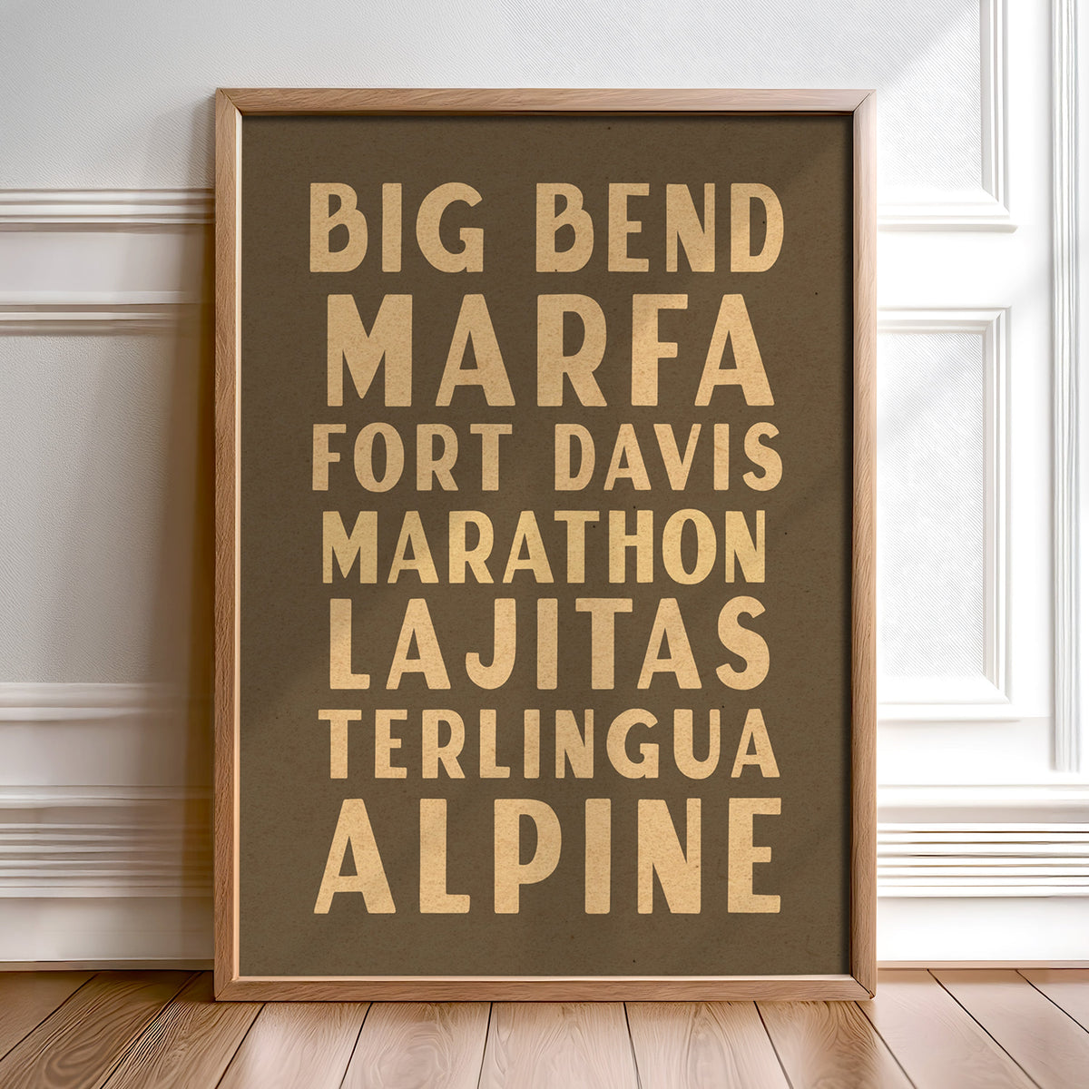 Big Bend West Texas Subway Scroll Art Print
