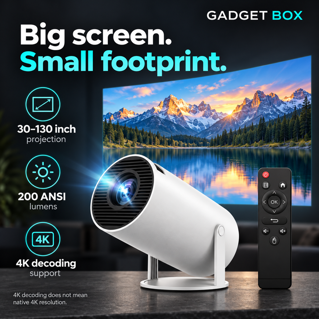 Gadget Box™ Big Screen Portable Projector