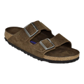 Birkenstock Arizona Soft Footbed Unisex Sandals — Carafe Suede Leather
