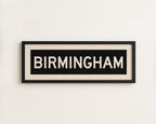 Framed Birmingham Alabama Bus Scroll