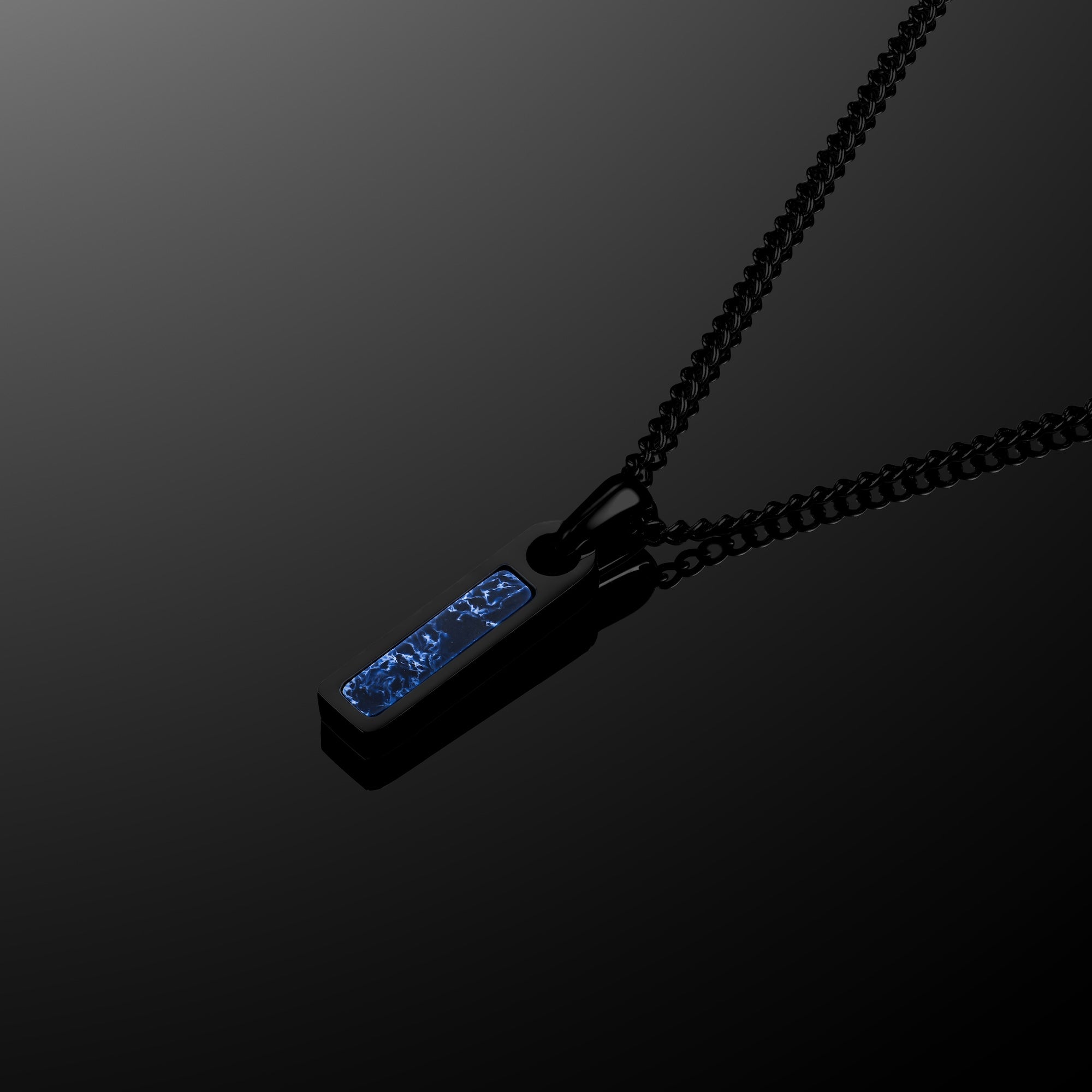 Birthstone Tag Necklace - Stealth