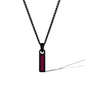 Birthstone Tag Necklace - Stealth