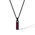 Birthstone Tag Necklace - Stealth