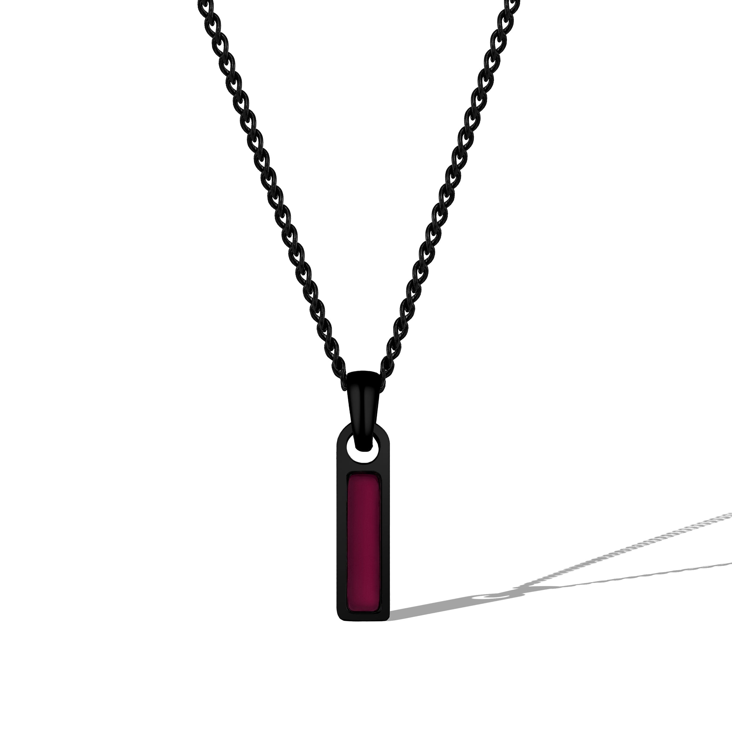 Birthstone Tag Necklace - Stealth