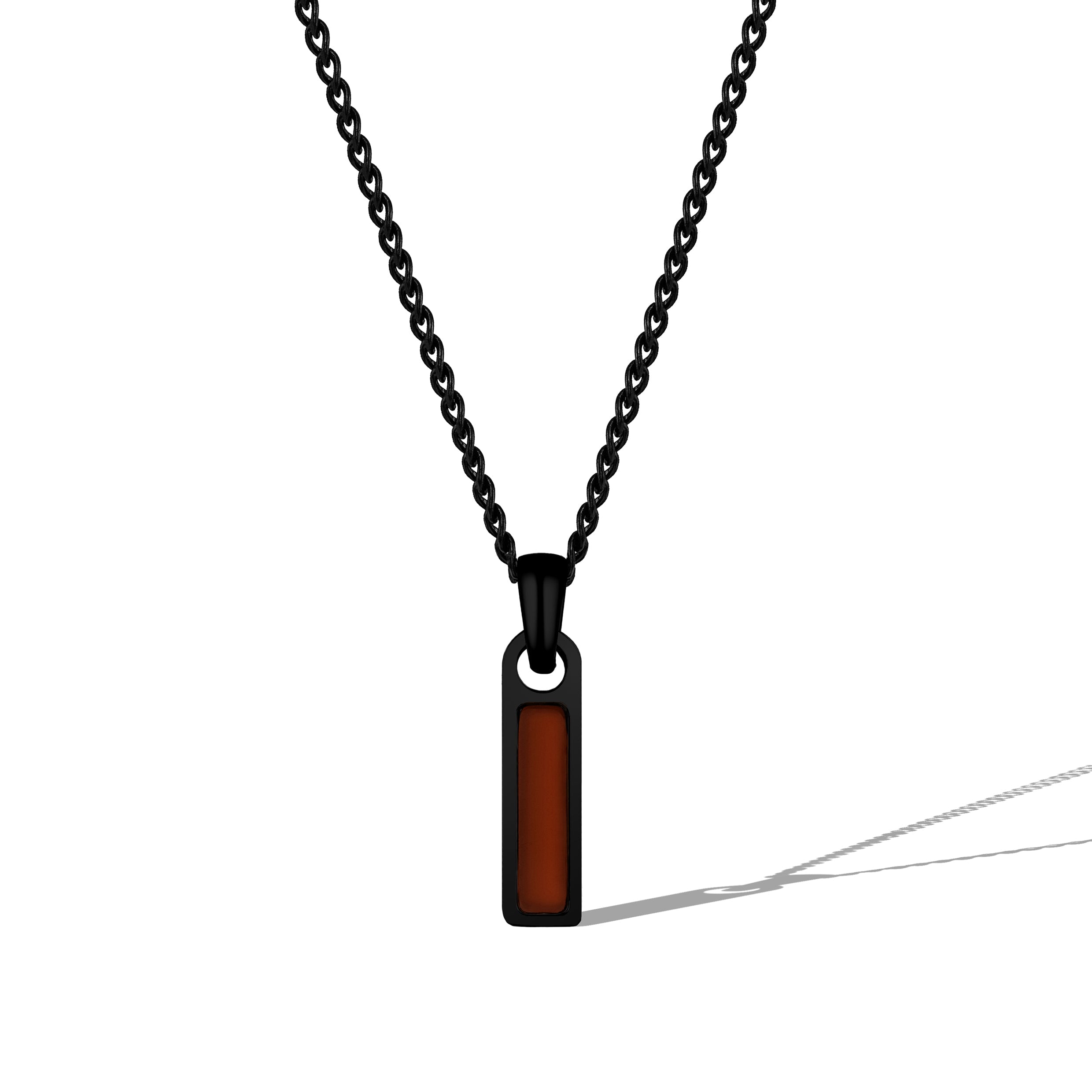 Birthstone Tag Necklace - Stealth