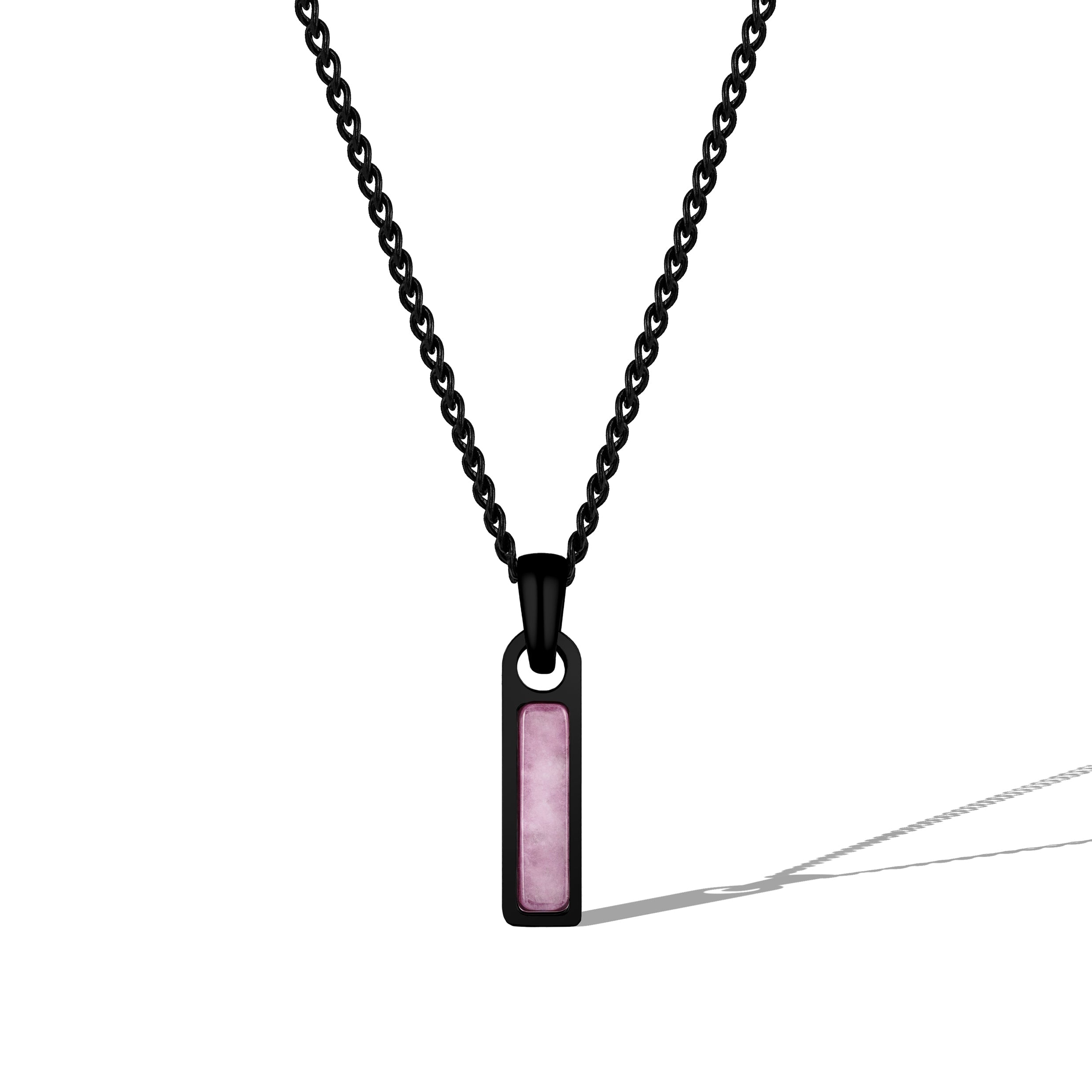 Birthstone Tag Necklace - Stealth