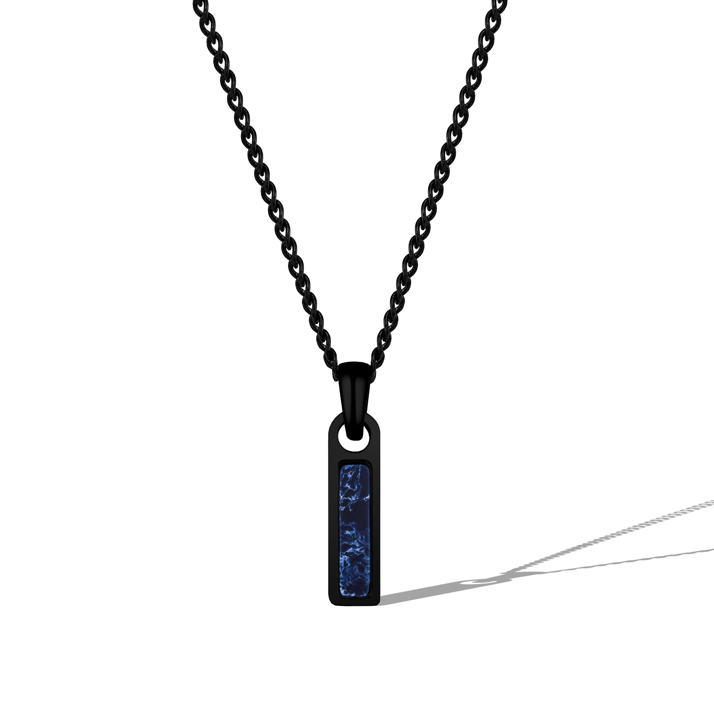 Birthstone Tag Necklace - Stealth