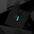 Birthstone & Initial Tag Necklace - Stealth