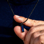 Birthstone Tag Necklace - Stealth