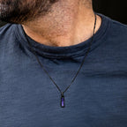 Birthstone Tag Necklace - Stealth