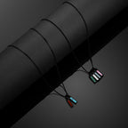 Birthstone Tag Necklace - Stealth