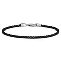 Box Chain Bracelet, 3MM - Black