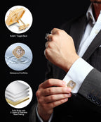 Large Square Crystal Diamond Cufflinks CL71XX