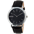 Arvo Black Time Sawyer Watch - Black Leather