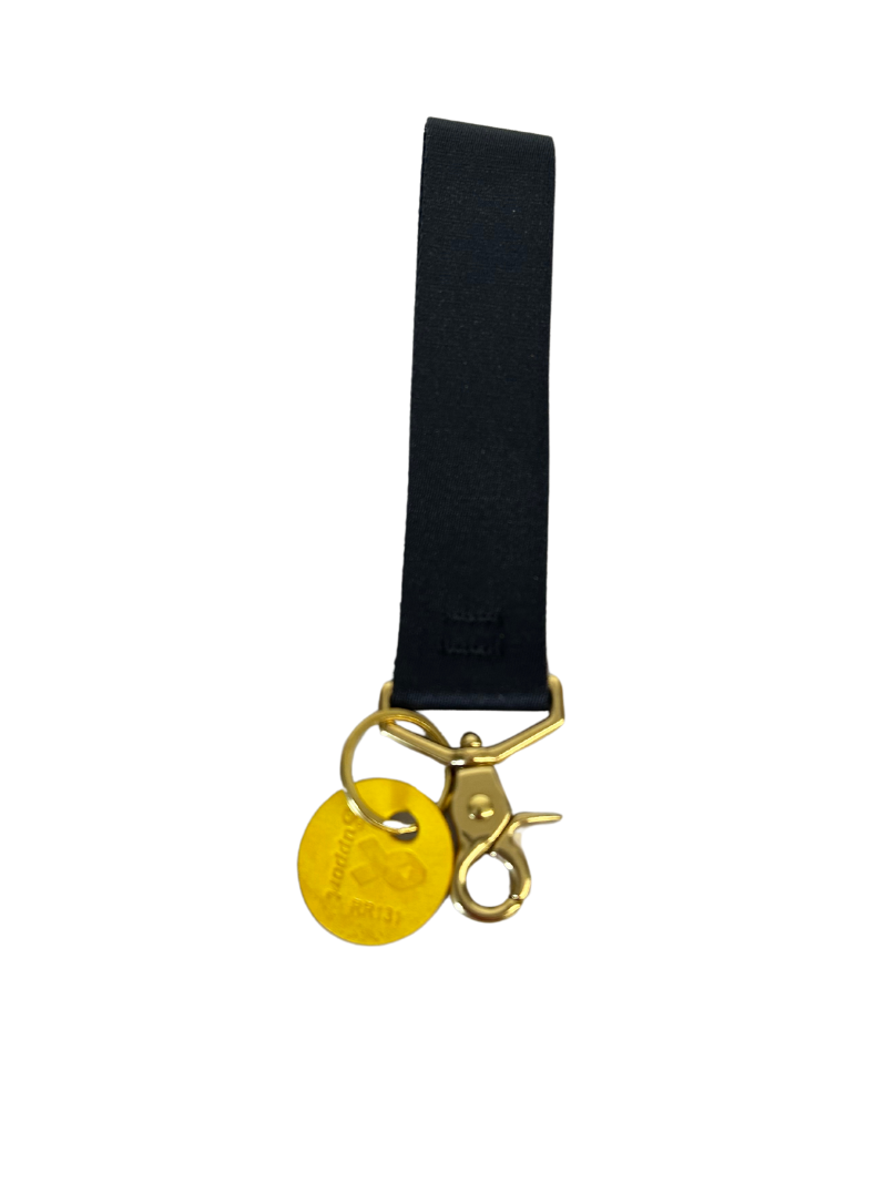 Wristlet Keychain | Black Webbing
