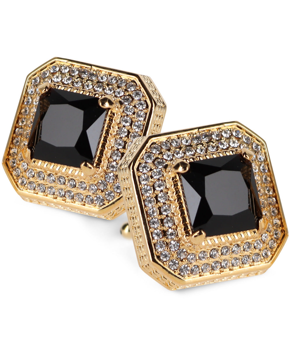 Large Square Crystal Diamond Cufflinks CL71XX